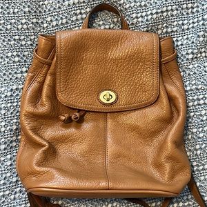 Coach Leather Backpack